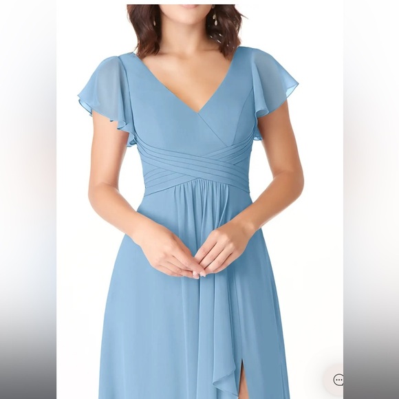 AZAZIE Omari Steel Blue Maxi Dress - Picture 8 of 14